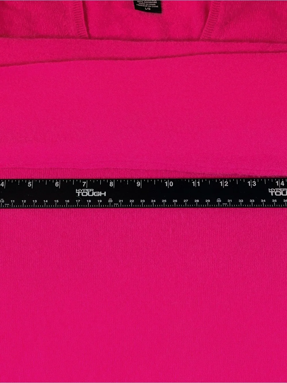 💖 Lord & Taylor 100% Cashmere V-Neck Sweater | Raspberry Pink | Small